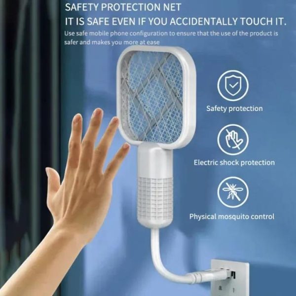 Mini USB Rechargeable Mosquito Racket With Uv Light
