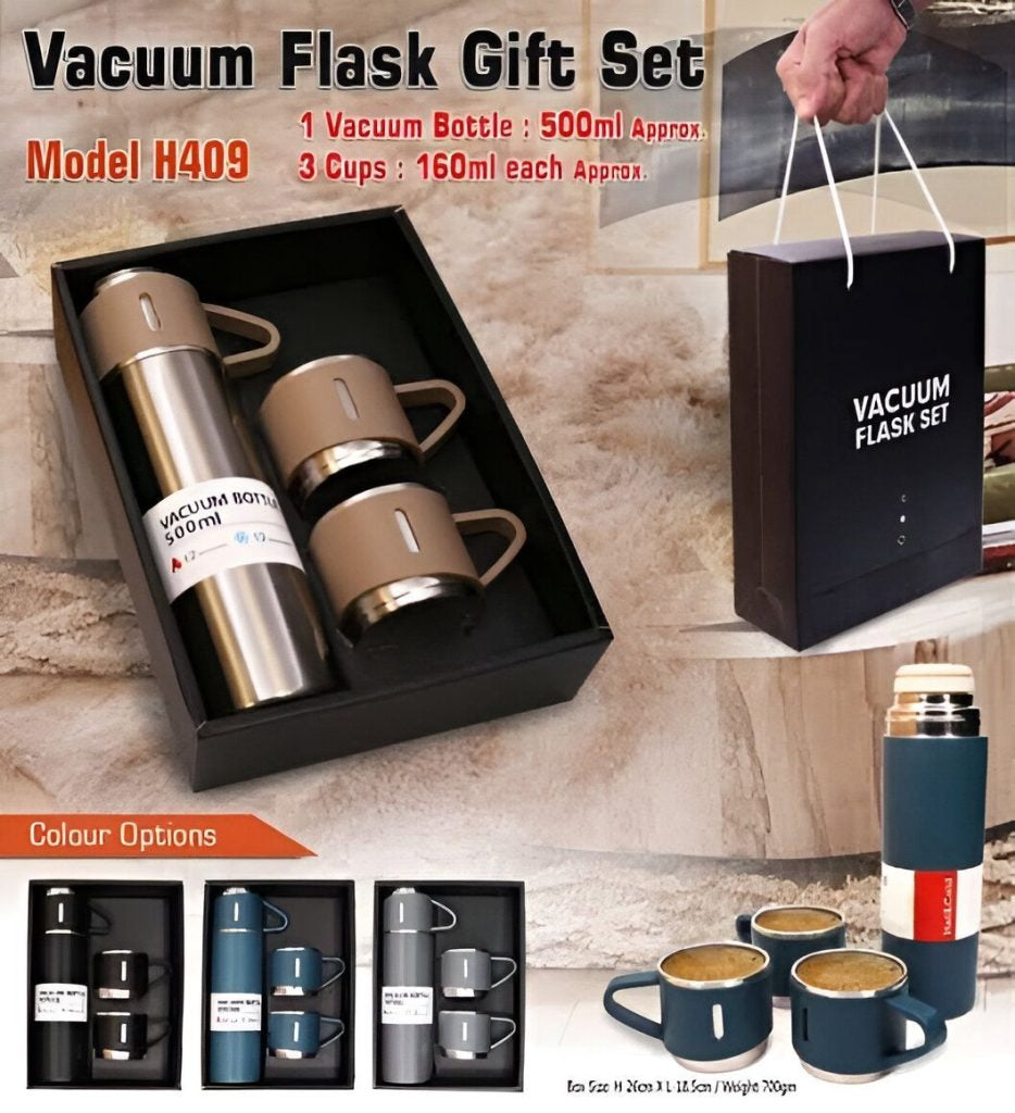 Stainless Steel Vacuum Flask Set